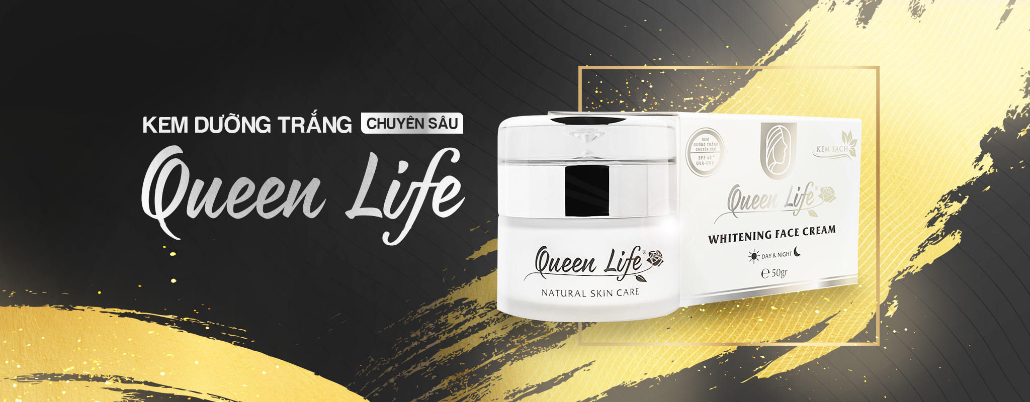 Kem dưỡng trắng hồng face Queen Life